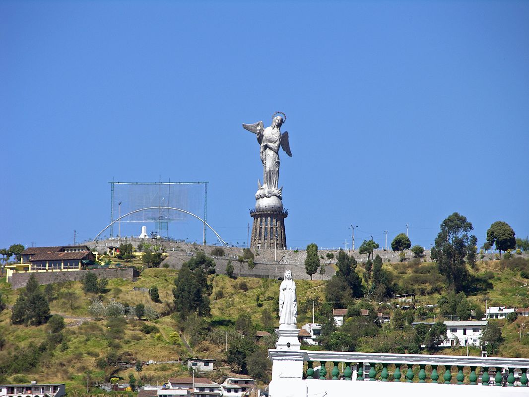 Ecuador Quito 06-02 Old Quito El Panecillo And Virgin Mary Close Up